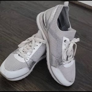 Michael Kors silver sneakers